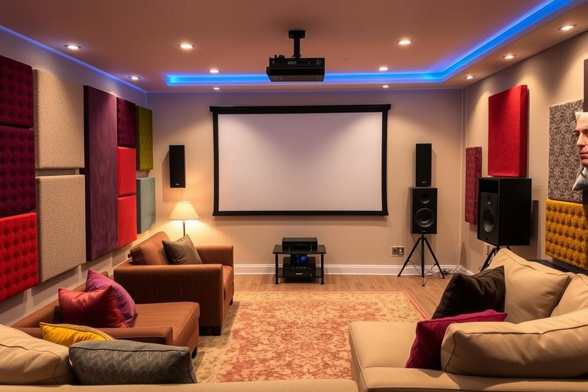 Akustische Optimierung für günstiges Heimkino System