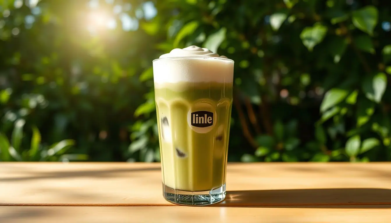 Kalter Matcha Latte