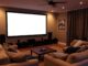 Projektions-Leinwand Installation